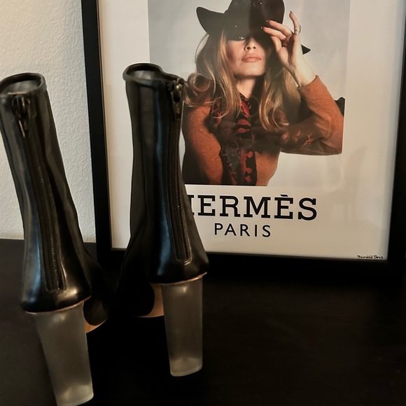 Mesh Ankle Boots Black Size 36.5 - US 6 - Picture 8 of 9